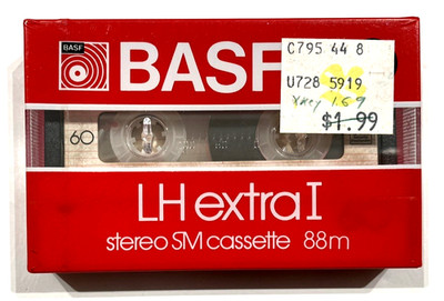 BASF LH extra I 60 audio cassette blank tape sealed Made in Brazil Type I Rare