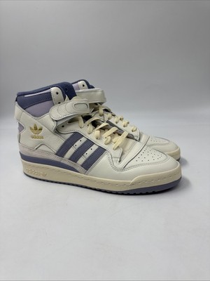 adidas Forum 84 High Off White Silver Violet ID7316 Men's Size 9.5