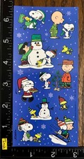 CHRISTMAS PEANUTS SNOOPY  FRIENDS HALLMARK, ONE SHEET BEAUTIFUL STICKERS