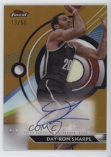 2023-24 Topps Finest Gold Refractor 13/50 Day'Ron Sharpe #FA-DS Auto 0q5m