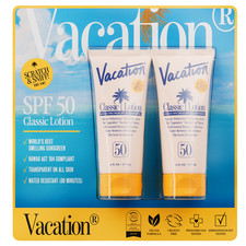 SPF 50 Sunscreen Lotion 2 Pack Lightweight Moisturizing Sun Protection 6oz
