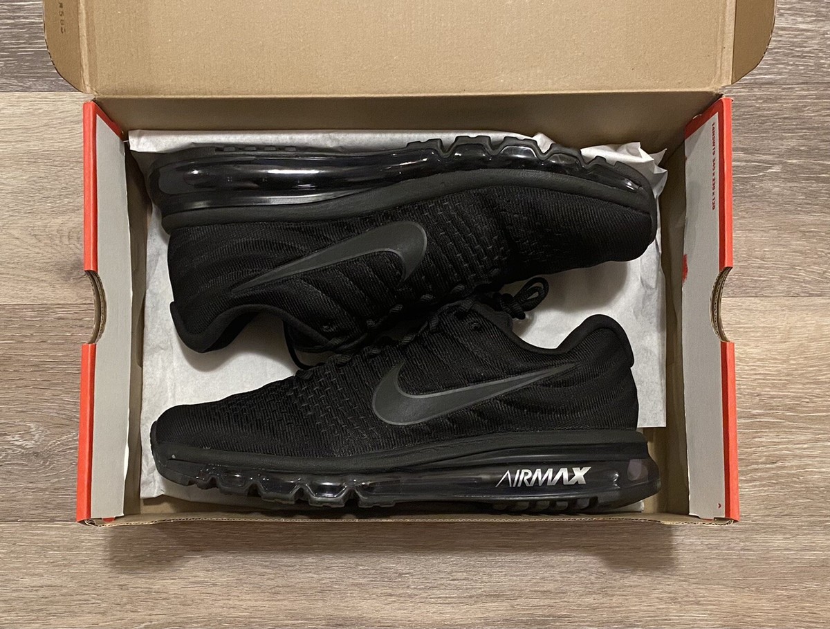 『新品未使用』Air Max 2017 Triple Black 27cm Nike Air Max 2017 Triple Black Mens Sneakers Size US 7-15