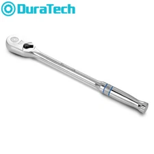 DURATECH Extra Long Handle 1/4-Inch Drive Ratchet, 90-Tooth with 8" Handle