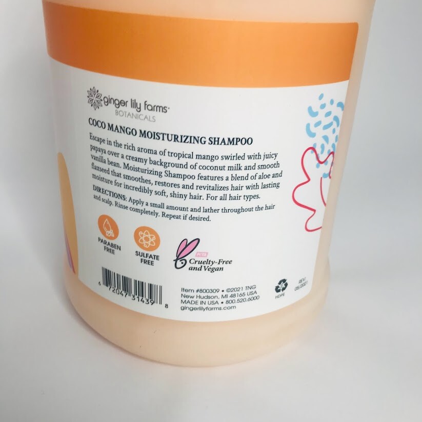 Ginger Lily Farms Botanicals Shampoo Gallon Coco Mango 128 Fluid Ounce No Tax For Sale Online Ebay