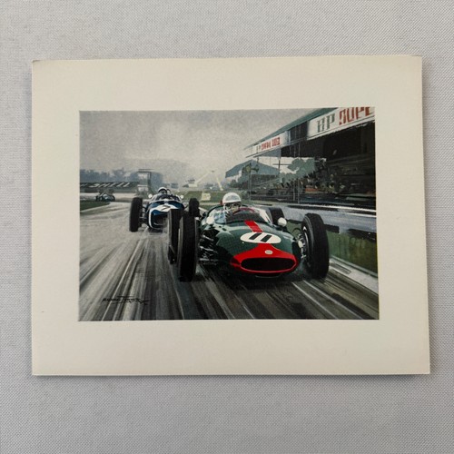 John Surtees Cooper Climax Stirling Moss Goodwood 1961 Illustration Print - Picture 2 of 8