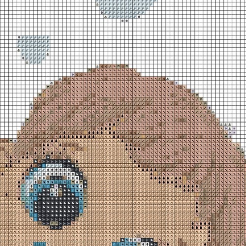 Baby Boy Special Delivery New Baby Shower Counted Cross Stitch Pattern Pixel Art - Picture 6 of 11