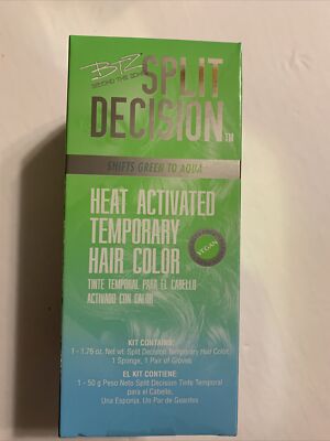 BTZ Split Decision Heat Activated Temp Hair Color Shifts Green To Aqua