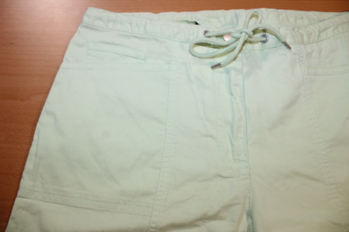Women Jones New York Signature Drawstring Bermuda Shorts Sz: 10 Green Pockets - Picture 4 of 9