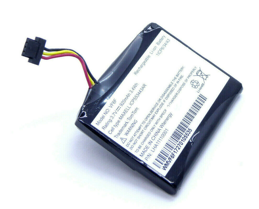 Batterie De Remplacement Pour TomTom Start 52 - Compatible LHA11110001, VF6F - 3.7V 1000mAh Li-ion