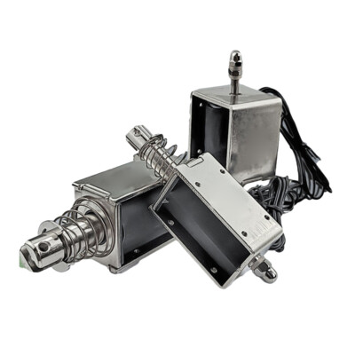 DC 12V 4N Push Pull Type Open Frame Solenoid Electromagnet Linear