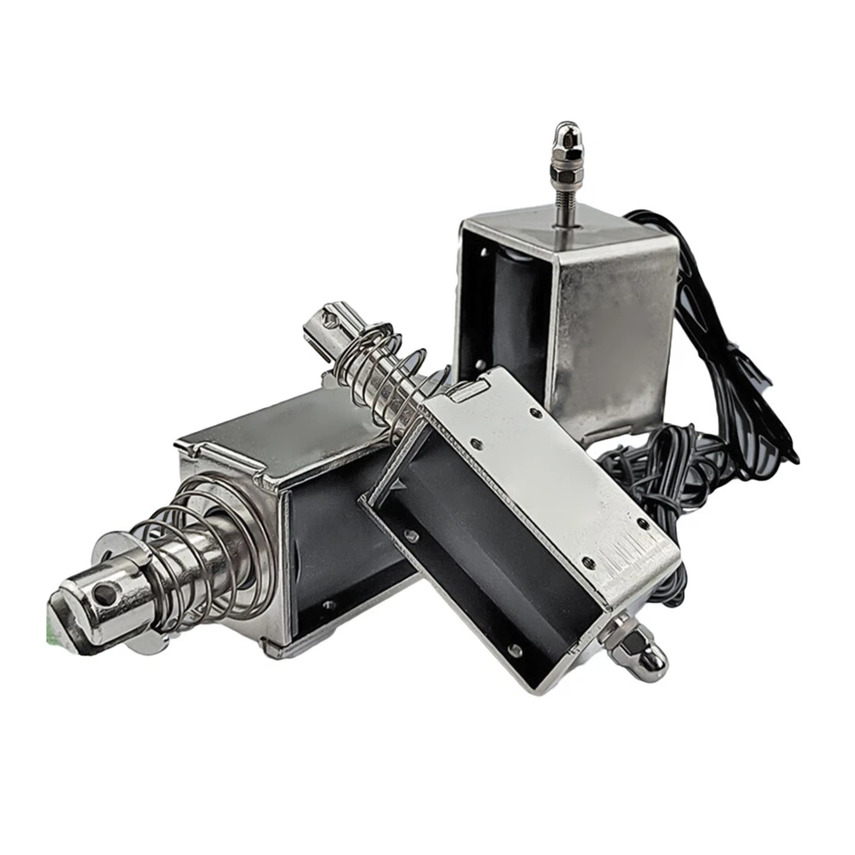 Solenoid Electromagnet Push Pull Actuator Magnet Stroke 5mm-20mm DC 12V 24V - Image 3 of 4