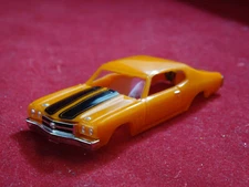 New 1970 Orange / Black Chevy Chevelle  MoDEL MoToRING  T-jet HO Slot Car body 