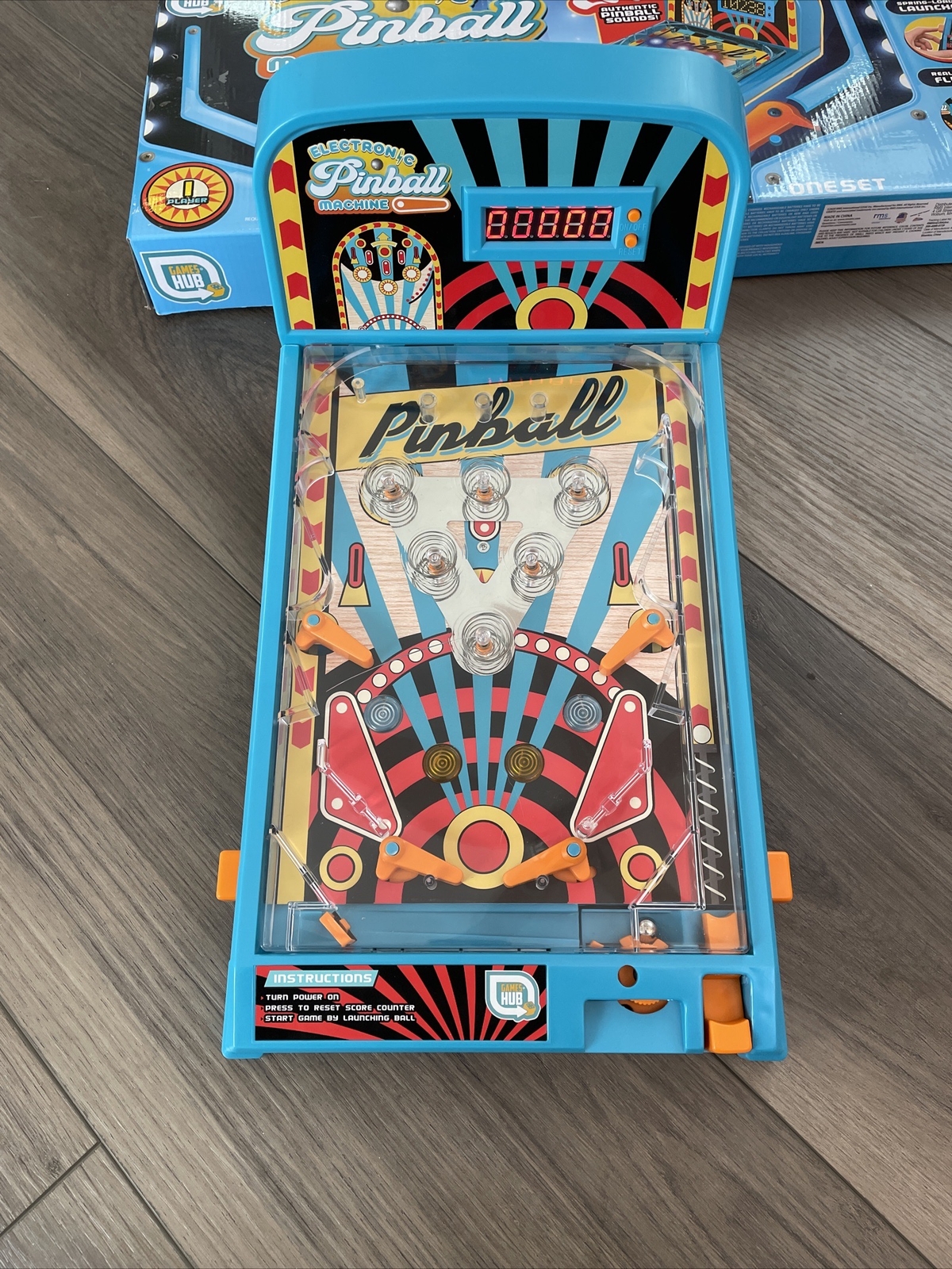 GAMES HUB Electronic Pinball Machine Tabletop Vintage looking