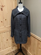 Womens Lole Plaid Button Up Coat - Fleece Lined - Water Repellent - Size Large