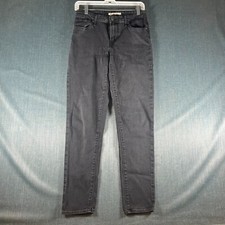 Levi's 721 Jeans Womens 28 Charcoal Gray Denim 5-pocket Design High Rise Skinny