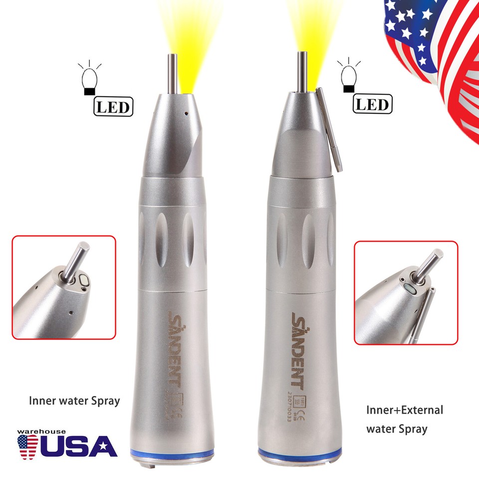 Dental 1:1 optic fiber low speed straight surgical handpiece external ...