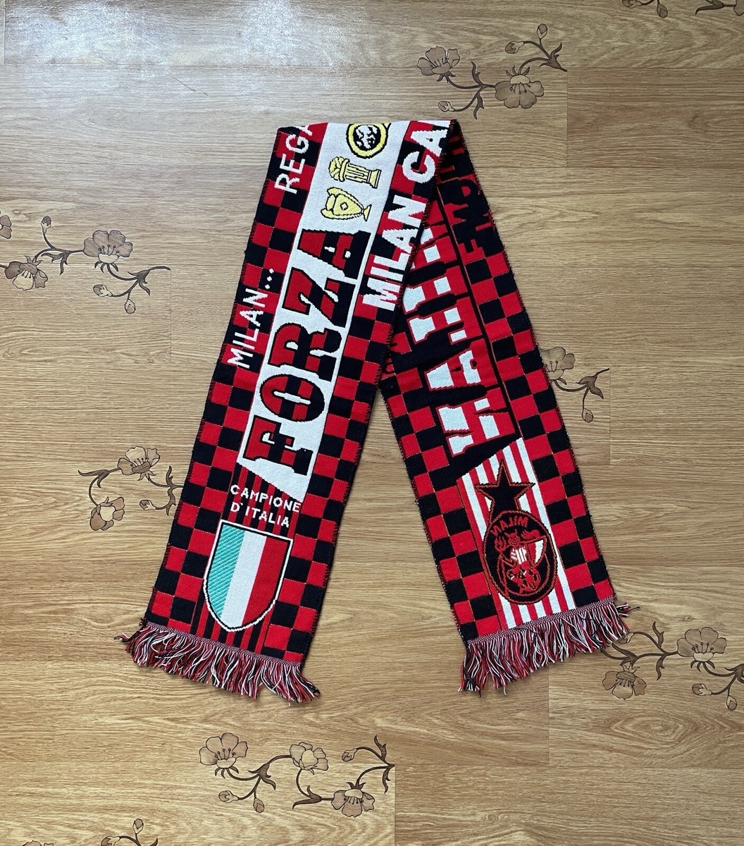 echarpe scarf sciarpa FORZA MILAN AC CAMPIONE ITALIA 1992 CHAMPION ITALIE ULTRAS