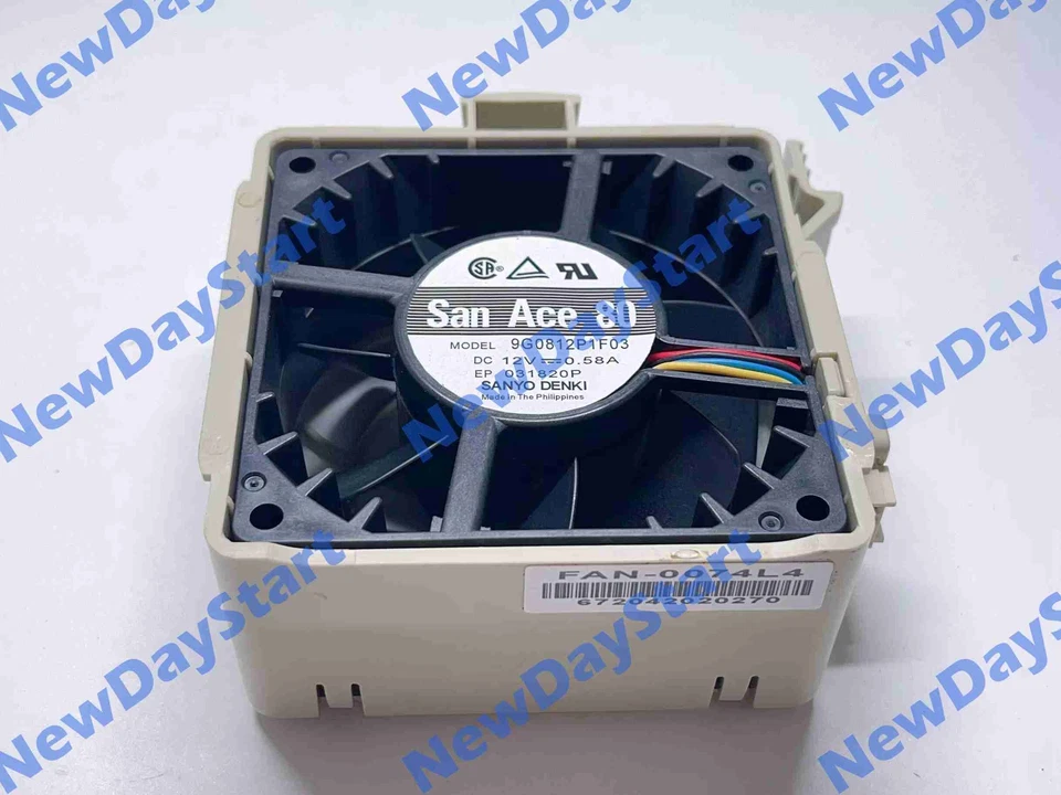 1PC FAN-0074L4 San Ace 80 9G0812P1F03 4-Pin Hot Swap Fan - Image 3 of 3