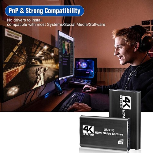 Video Capture Karte, Switch Capture Karte für Switch, 4K 1080P 60FPS für St2938 - Bild 7 von 7