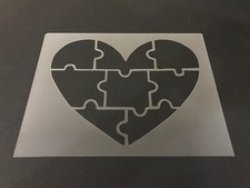 Heart 1 Stencil 10mm or 7mm Thick, Hearts, Love, Valentines Day, Roses