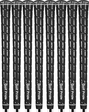 Golf Pride Tour Wrap 2G Black Golf Grip Jumbo - Set of 8 - High Tack