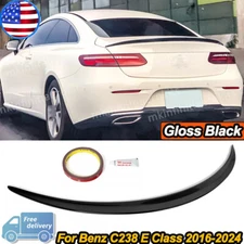 For Mercedes E Class C238 Coupe E400 2016+ Gloss Black Rear Trunk Spoiler Wing