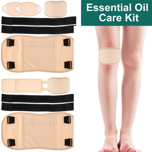 3Pcs Waist Neck Oil Pack Set Washable Reusable Leg Essential Oil Wrap ⊃
