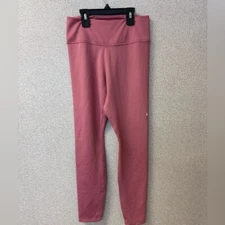 Nike Dri-Fit women size small high waisted ankle pink leggings logo