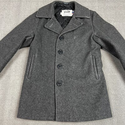 Schott NYC U.S. 740N PEA JACKET 38サイズ Vintage SCHOTT NYC U.S. Pea coat Sailor Jacket 740N BLACK