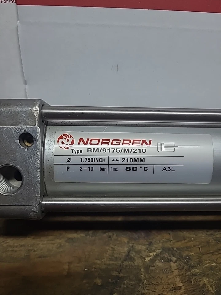 Cilindro de aire de acción simple Norgren RM/9175/M/210: diámetro de 1,75′′, 210 mm. Carrera... Foto 3 de 4