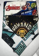 Marvel Avengers 2 pack Bandana 17.5  x 17.5  Wakanda Forever Black Panther New