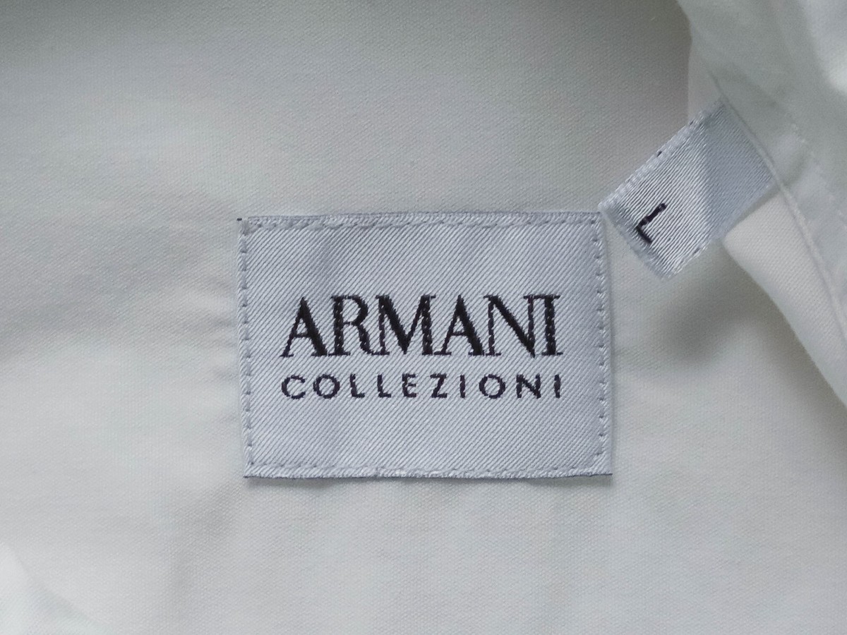 Vtg 90s ARMANI Lecollezioni White Cotton Men