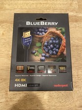 Genuine AudioQuest Blueberry 1.5m 4K-8K 18Gbps HDMI Cable 5.0ft NEW