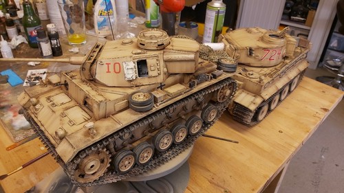 heng long 1/16 panzer iii rc model tank custom painted ,pro version - 第 10/24 張圖片
