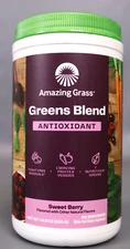 Amazing Grass  Greens Blend Antioxidant  Sweet Berry  14.8 oz  60 Servings