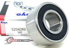 KOYO 5204 2RS ANGULAR CONTACT BALL BEARING, RUBBER SEALED 20x47x20.5mm 3204 2RS