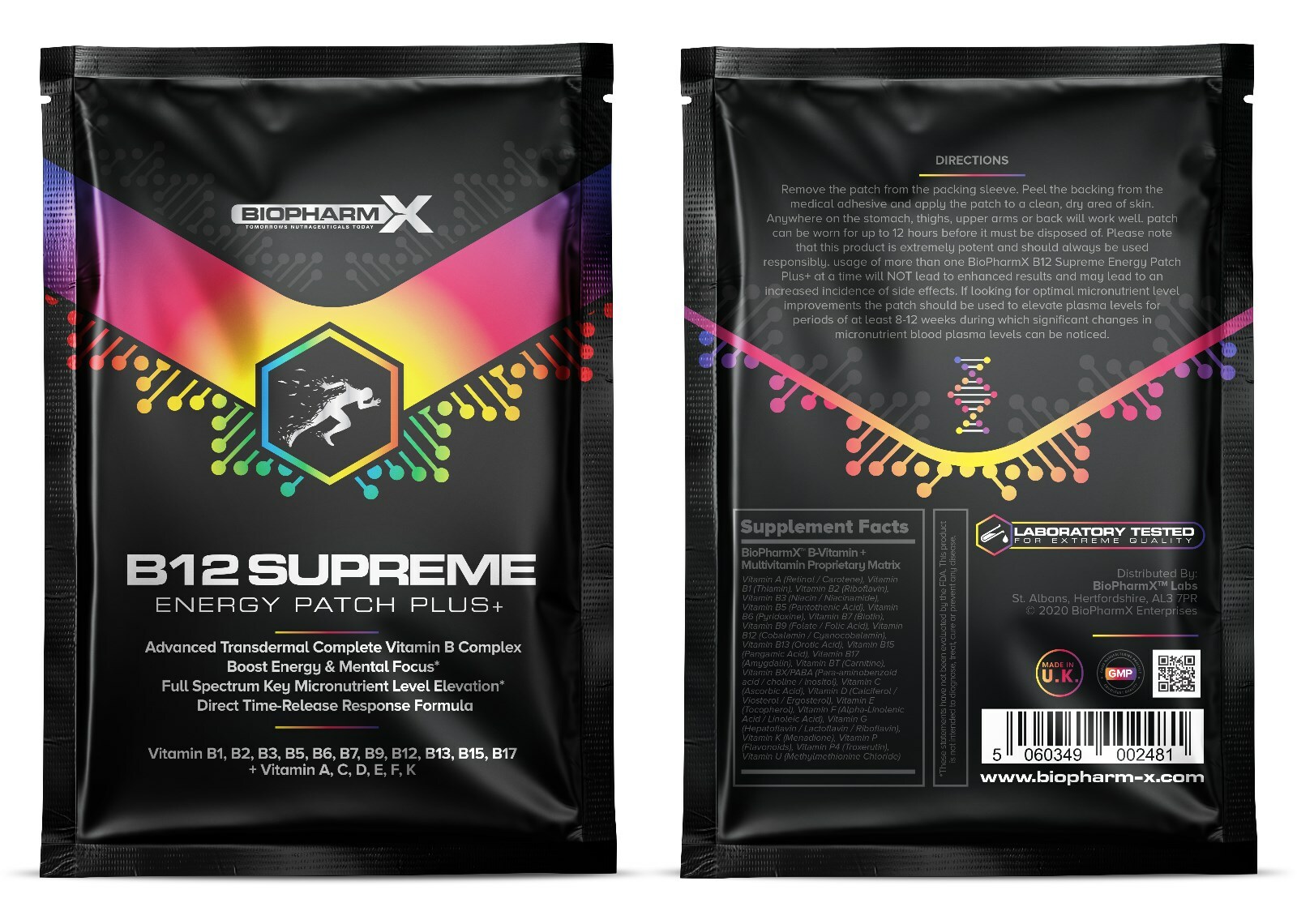 VITAMIN B12 PATCHES STRONGEST 5000MCG DOSE FATIGUE TIREDNESS IMMUNE STRENGTH+ eBay