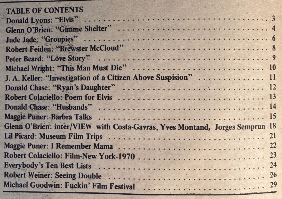 ANDY WARHOL'S INTERVIEW MAGAZINE - Vol 1, No12 - Elvis, Stones, Groupies 1970 EX - Image 4 of 4