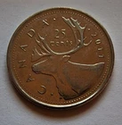 Canada 25 Cents 2011 Quarter Dollar Canadian Caribou Queen Elizabeth not silver
