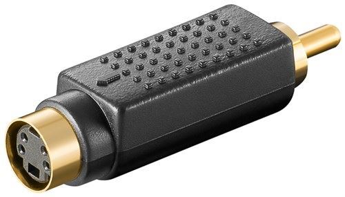 Goobay Video adaptor (S-Video) DIN female (4-pin) to RCA male (12432)