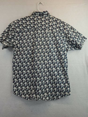 Stefano Man Large Paisley Mens Short Sleeve Shirt - Picture 7 of 7