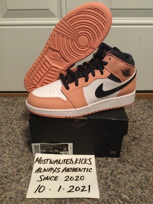 DS 2020 Nike Air Jordan Retro Mid Pink Quartz Grade School Sz