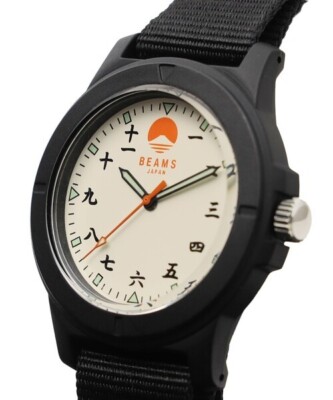 BEAMS Original Watch Kanji Mt Fuji Made In Japan Special Limited