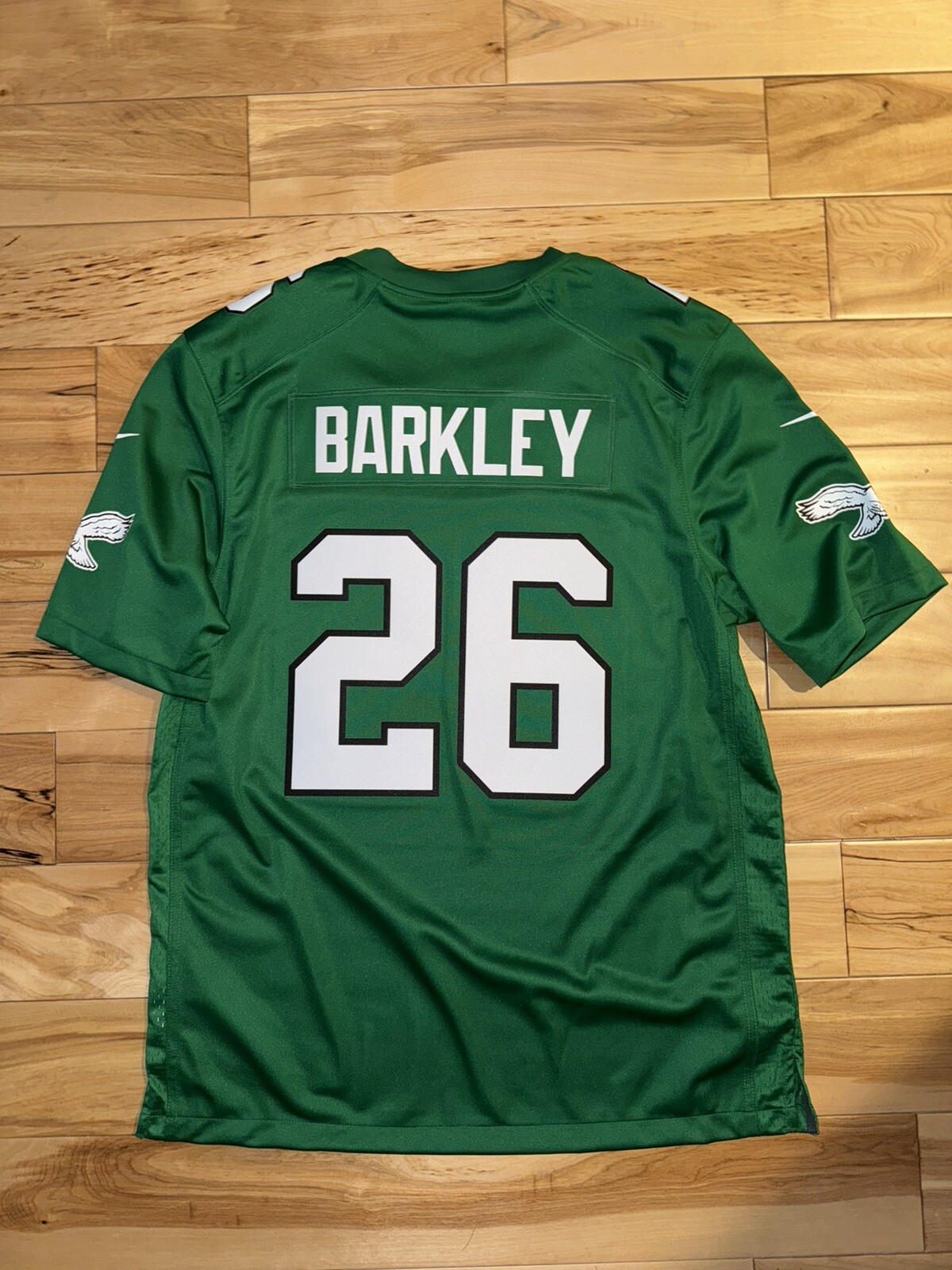 Fan Gear Football Shirt Custom Stitched Saquon Barkley Kelly Green