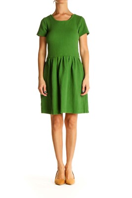 ganni green knit dress Ganni Melange Knit Dress