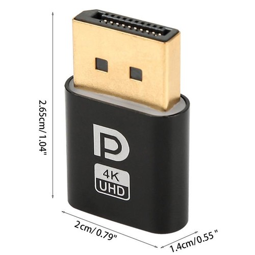 Virtual Display Adapter DP Display Port Dummy Plug 4K Headless Connector - Bild 8 von 8