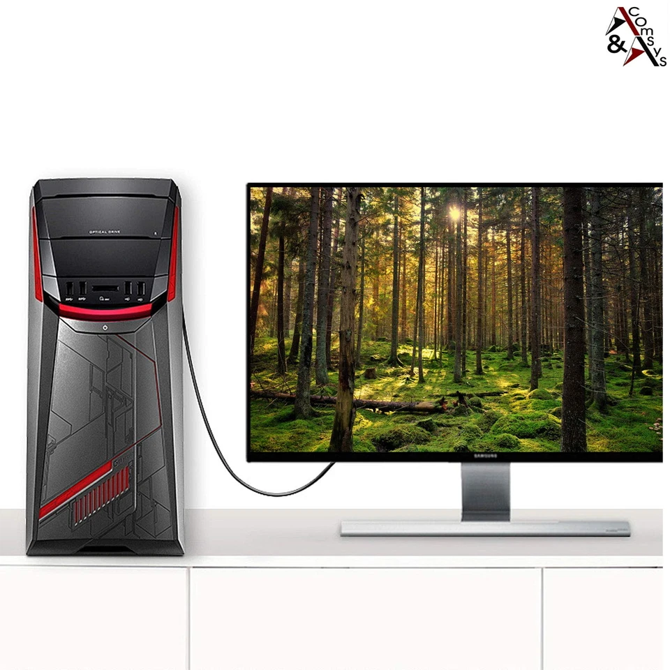 1.5m Kabel VGA auf zu DVI 24+1 Dual-Link Gold Ferrit Konverter mit Chip Monitor - Bild 4 von 4