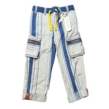 Matilda Jane x Joanna Gaines NWT Little Rascal Striped Cotton Pants Boys Size 4
