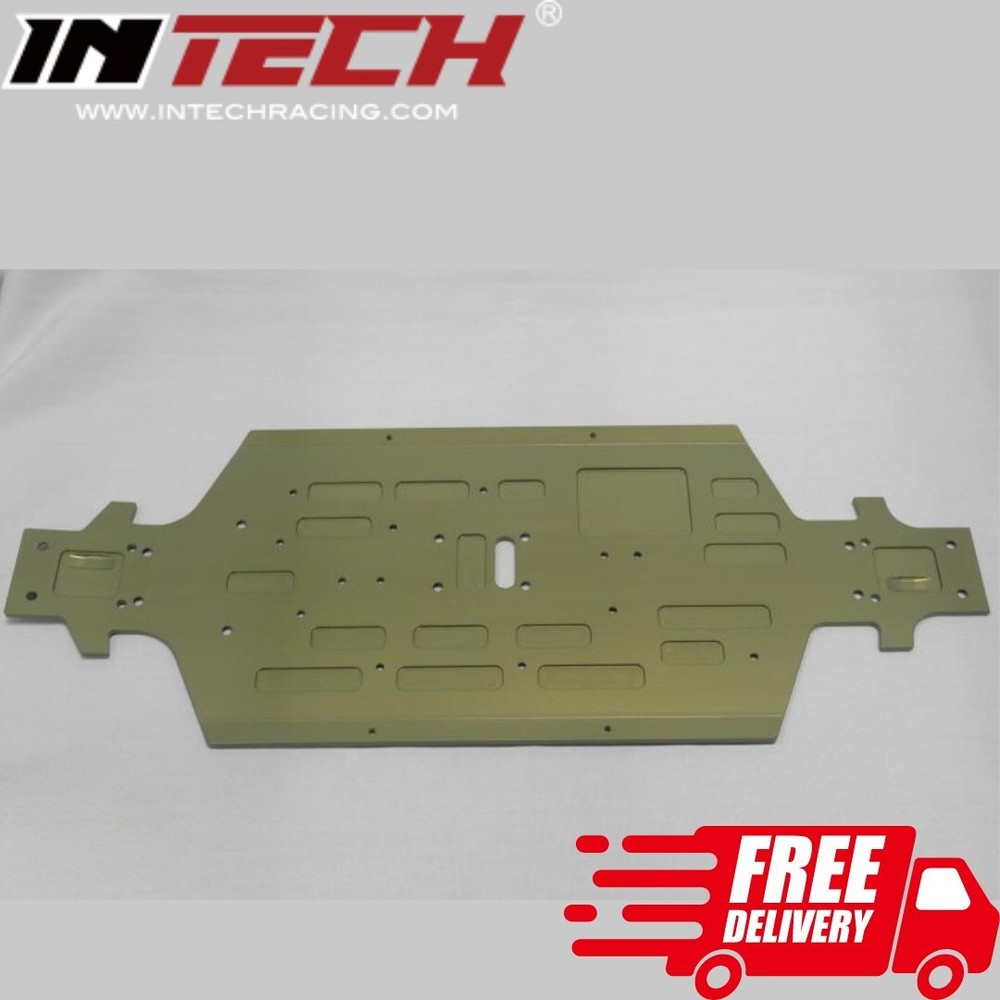 INTECH Racing 300093 Chassis Plate Aluminum ERSC-10 1/10 4wd SCT RC Car Part