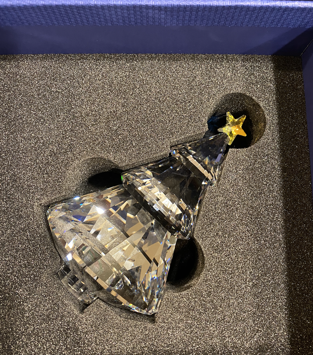 スワロフスキー/SWAROVSKI/灯台 New in Box SWAROVSKI CHRISTMAS TREE with Crystal AB Star 5286388